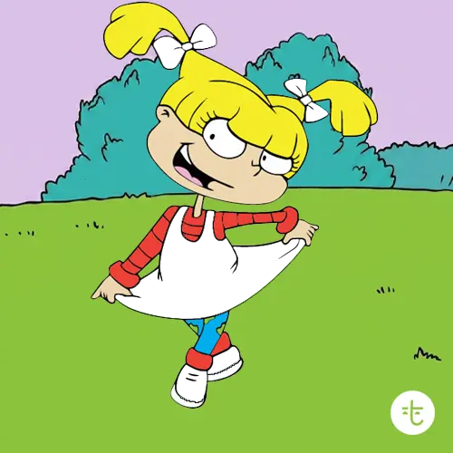 Angelica Pickles color guessing game template art