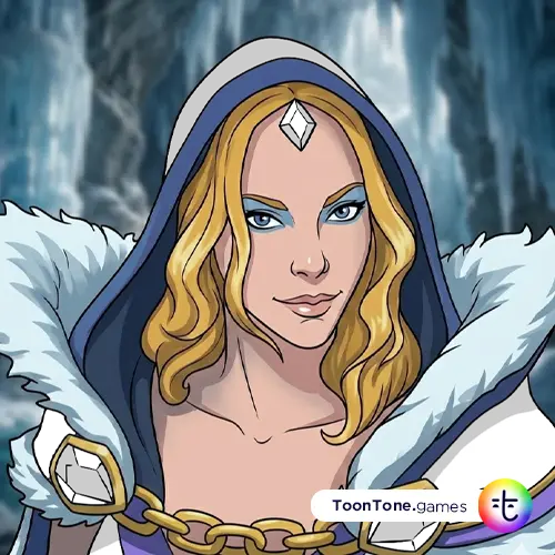Crystal Maiden color guessing game template art
