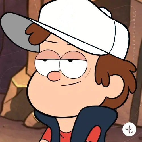 Dipper Pines color guessing game template art