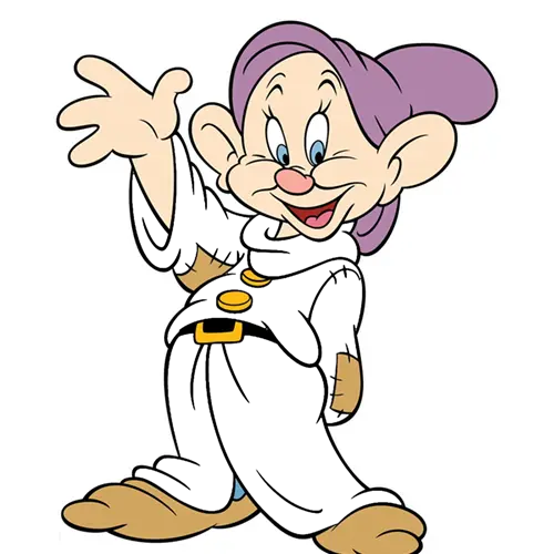 Dopey color guessing game template art