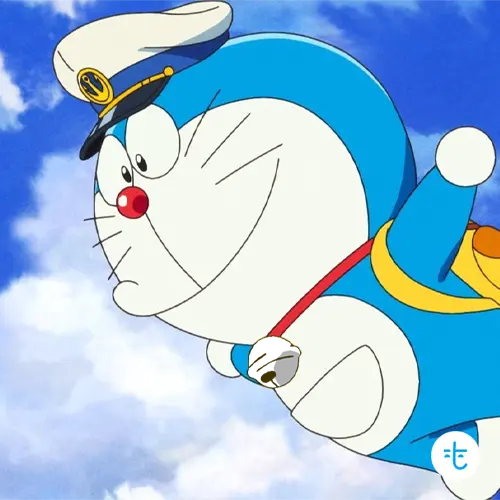 Doraemon color guessing game template art