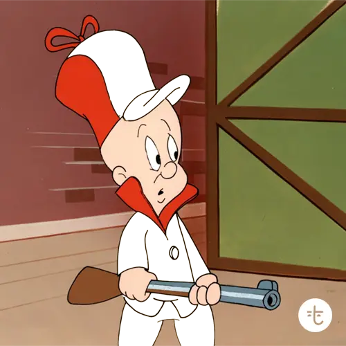 Elmer Fudd color guessing game template art