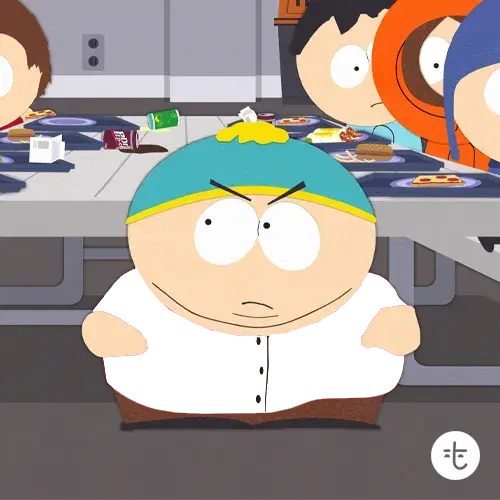 Eric Cartman color guessing game template art