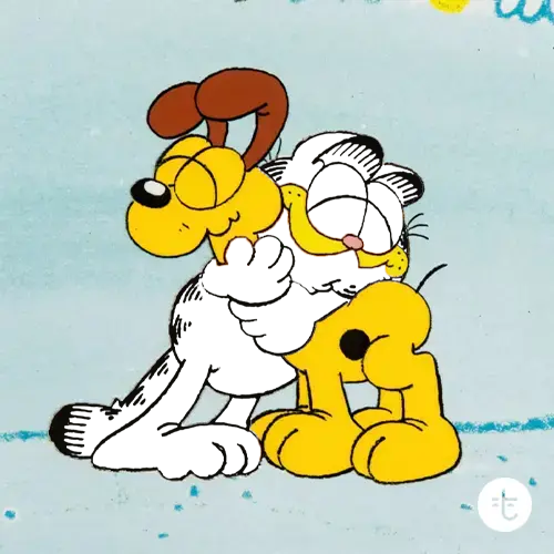 Garfield color guessing game template art