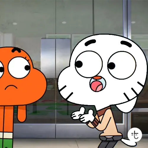 Gumball Watterson color guessing game template art