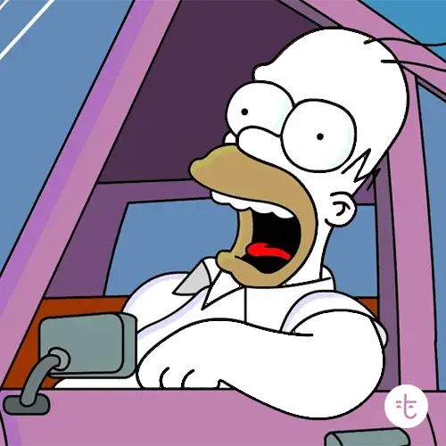 Homer Simpson color guessing game template art