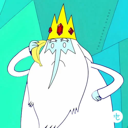 Ice King color guessing game template art