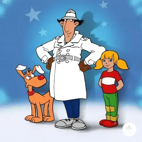 Inspector Gadget color guessing game template art