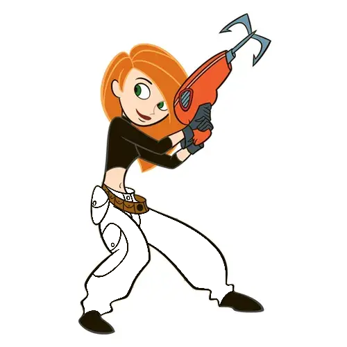 Kim Possible color guessing game template art