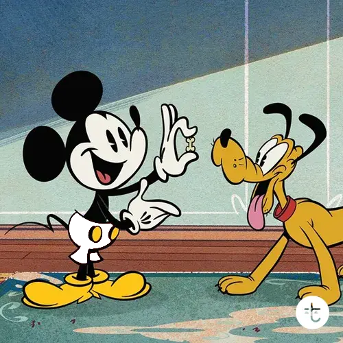 Mickey Mouse color guessing game template art