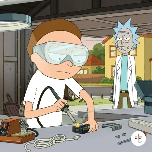 Morty Smith color guessing game template art