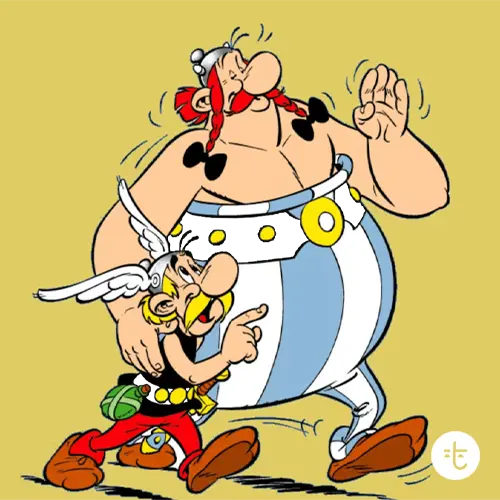Obelix color guessing game template art