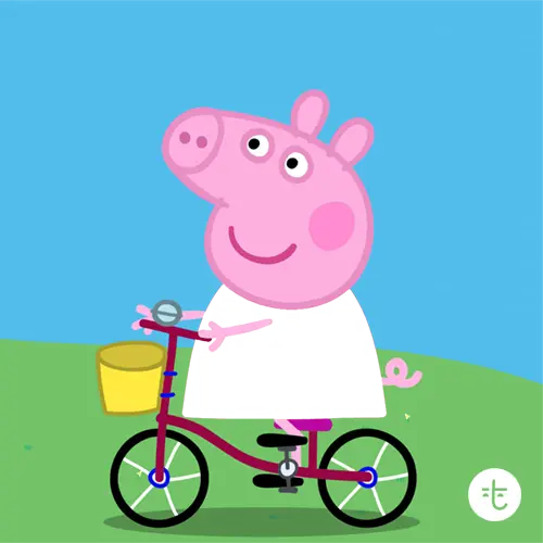 Peppa Pig color guessing game template art