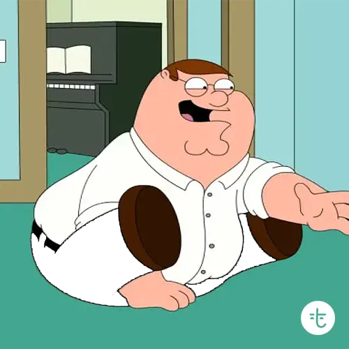 Peter Griffin color guessing game template art