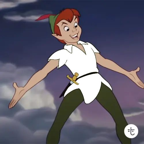 Peter Pan color guessing game template art
