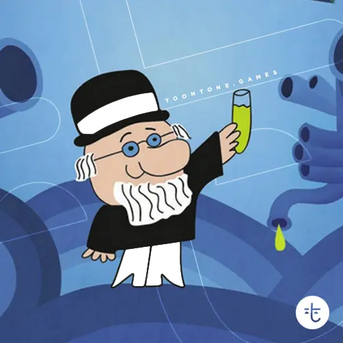 Profesor Baltazar color guessing game template art