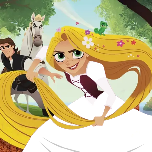 Rapunzel color guessing game template art