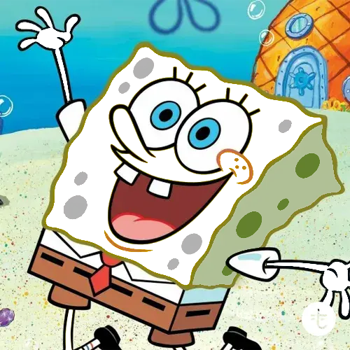 SpongeBob color guessing game template art