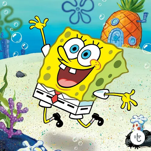 SpongeBob color guessing game template art