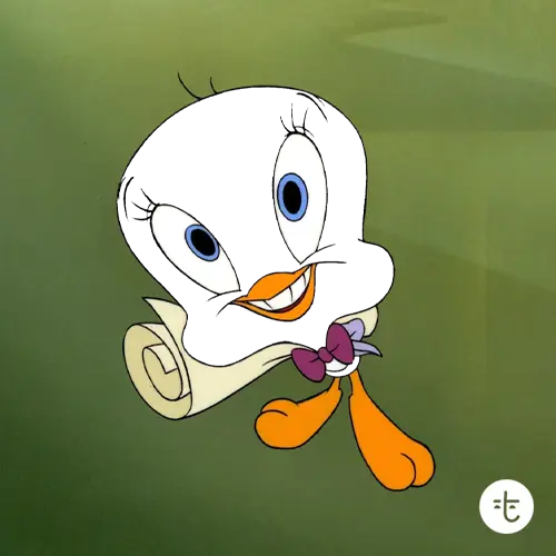 Tweety Bird color guessing game template art